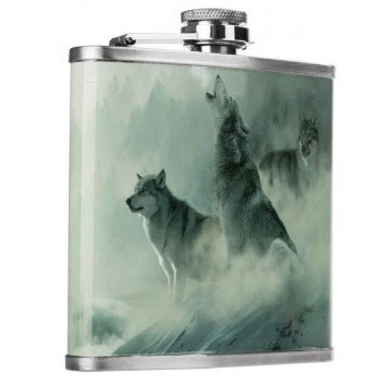 Фляжка Helios Волки 210 мл  (HS-F-W-A19-1)
