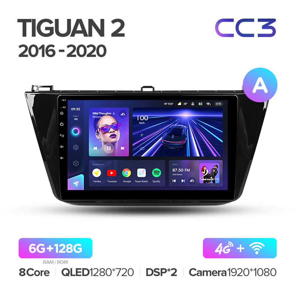 Teyes CC3 10.2" для Volkswagen Tiguan 2016-2020