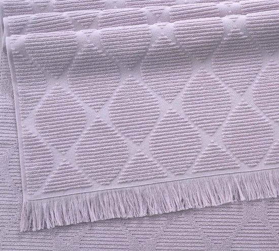 Полотенце махровое Родос розовый крем 50x90 см