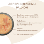 Влажный дополнительный корм для кошек и котят старше 6 месяцев Мнямс на каждый день курица с говядиной в нежном желе 80 г