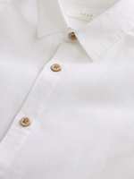 Рубашка с коротким рукавом льнная для мальчика Next 477-483, Белый