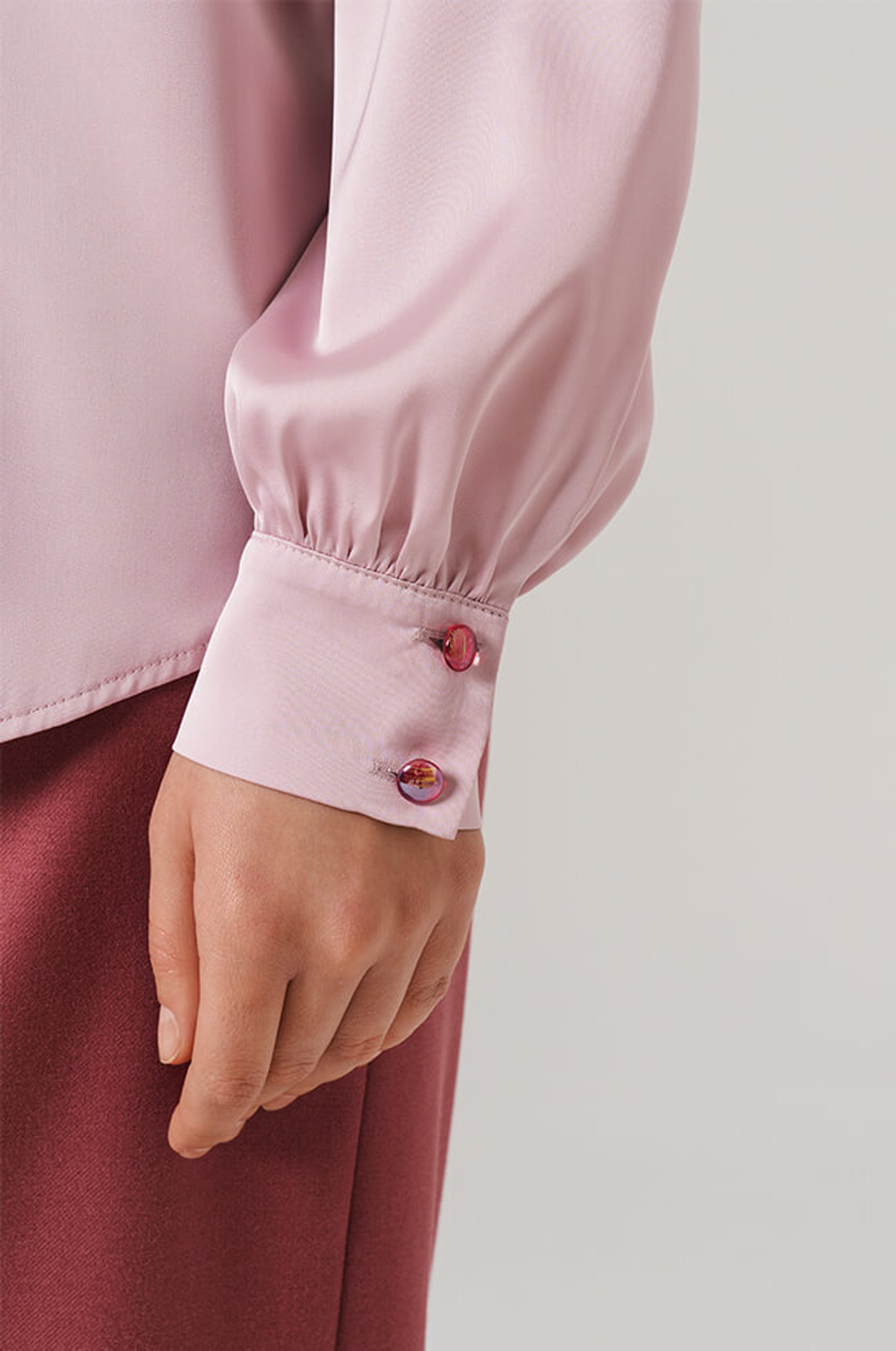 23086 Блузка женская (пепельно-розовый)