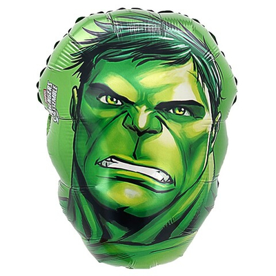 Фольгированный шар-фигура «Голова Халка», 51 см