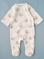 Комбинезон и чепчик "Мишки", Крем