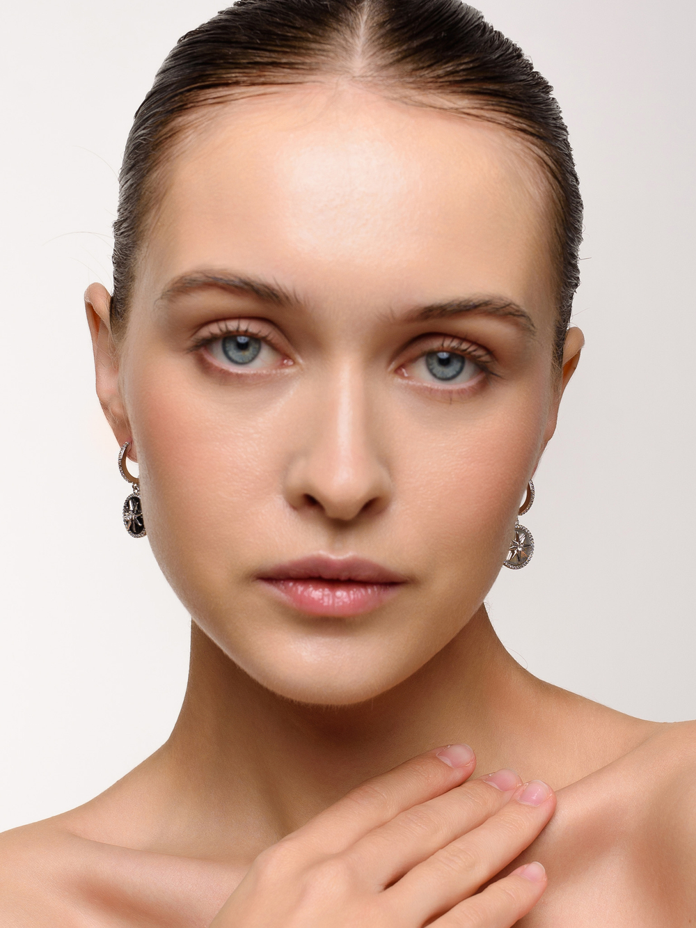 Серьги "Star Yin Yang"