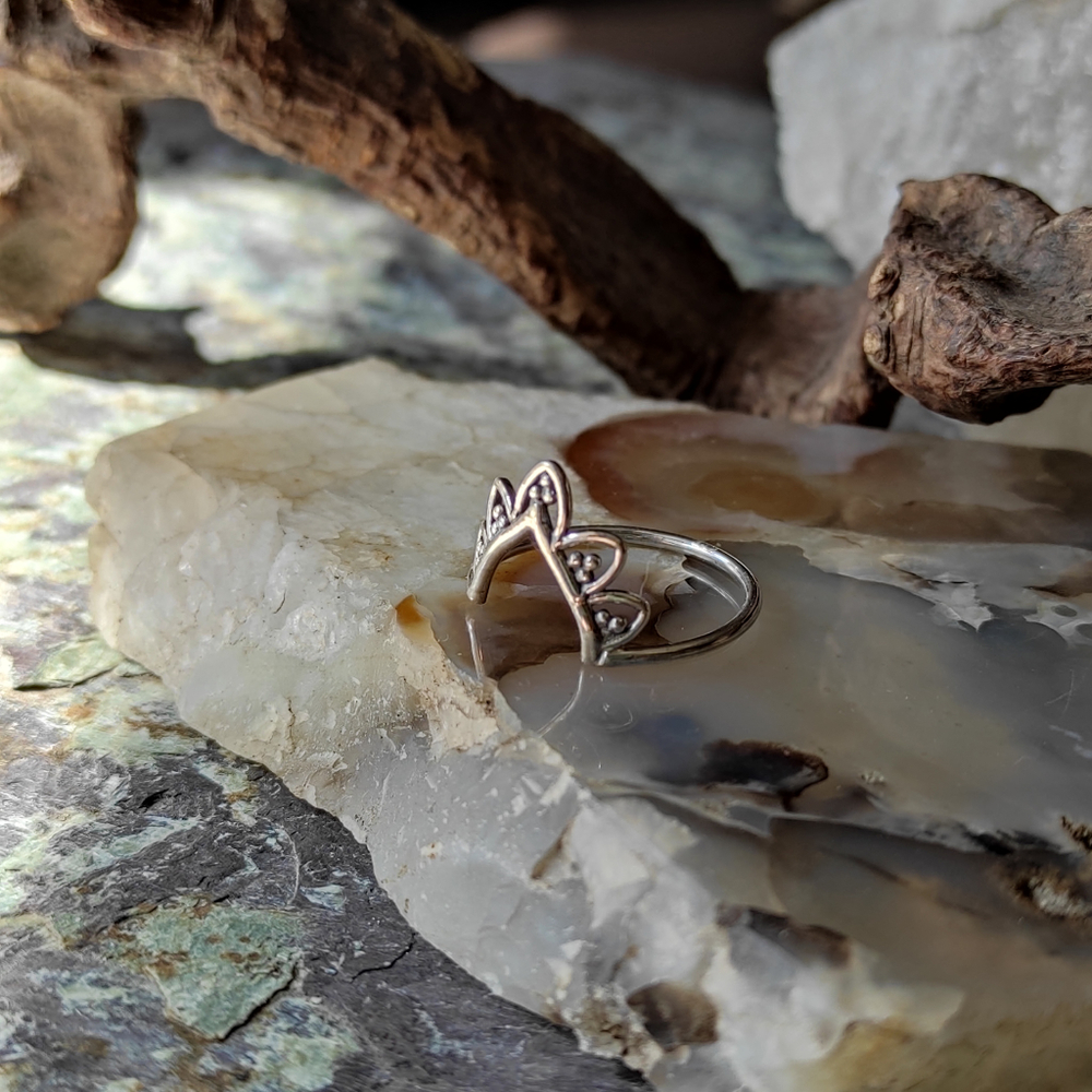 Кольцо КОРОНА-5, серебро