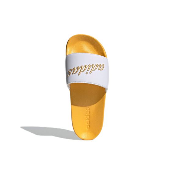 Adidas Adilette Slide 'White Gold Metallic'