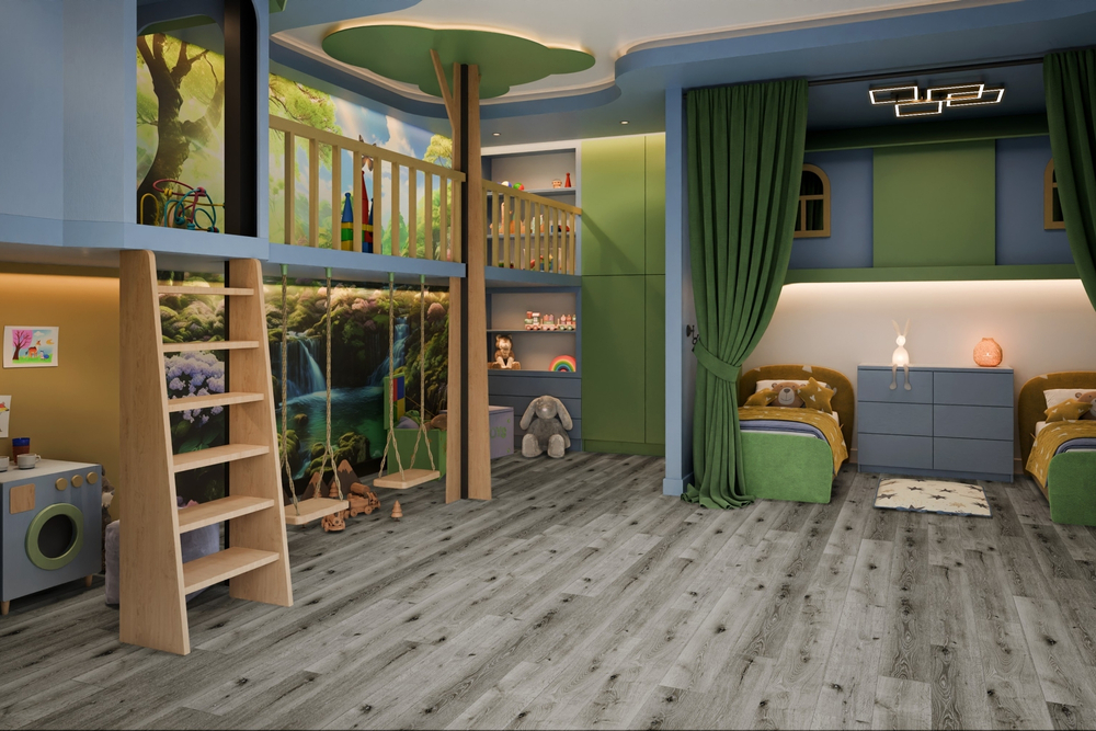 Кварц-винил SPC Damy Floor Family SPC 4 мм ДУБ СОСТАРЕННЫЙ СЕРЫЙ 2.635 м2