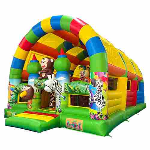 Коммерческий надувной батут «Зверята с крышей 2» без горки, 8*6*5 м