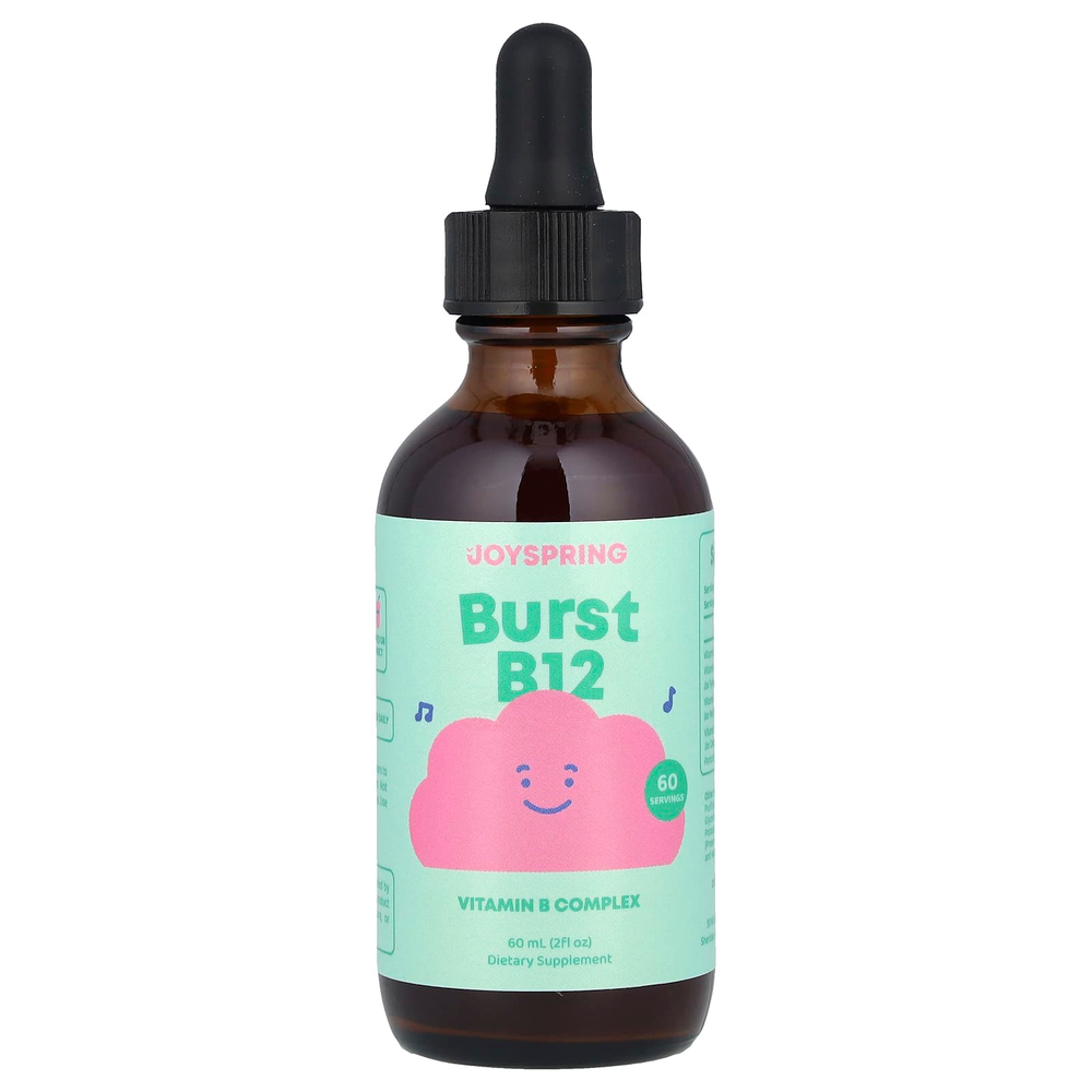 JoySpring, Burst B12, комплекс витаминов группы B, 60 мл (2 жидк. унции)