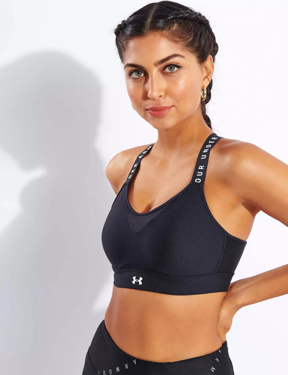 Женский топ бра Under Armour UA Infinity High Bra-BLK