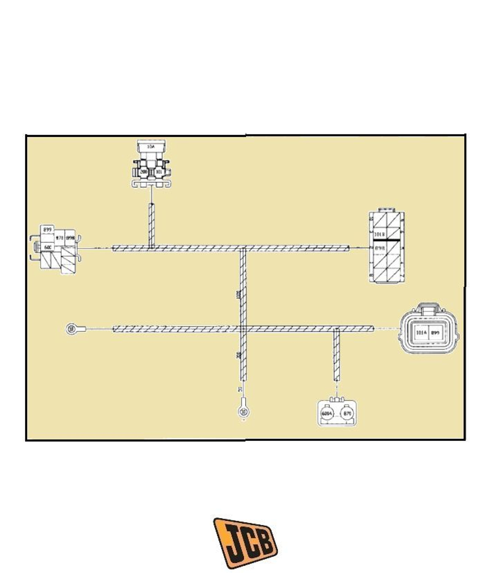 Жгут проводов кабины JCB 332/D0598, 332-D0598, 332D0598