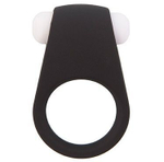 Чёрное эрекционное виброкольцо LIT-UP SILICONE STIMU RING 4 BLACK (Цвет: черный)