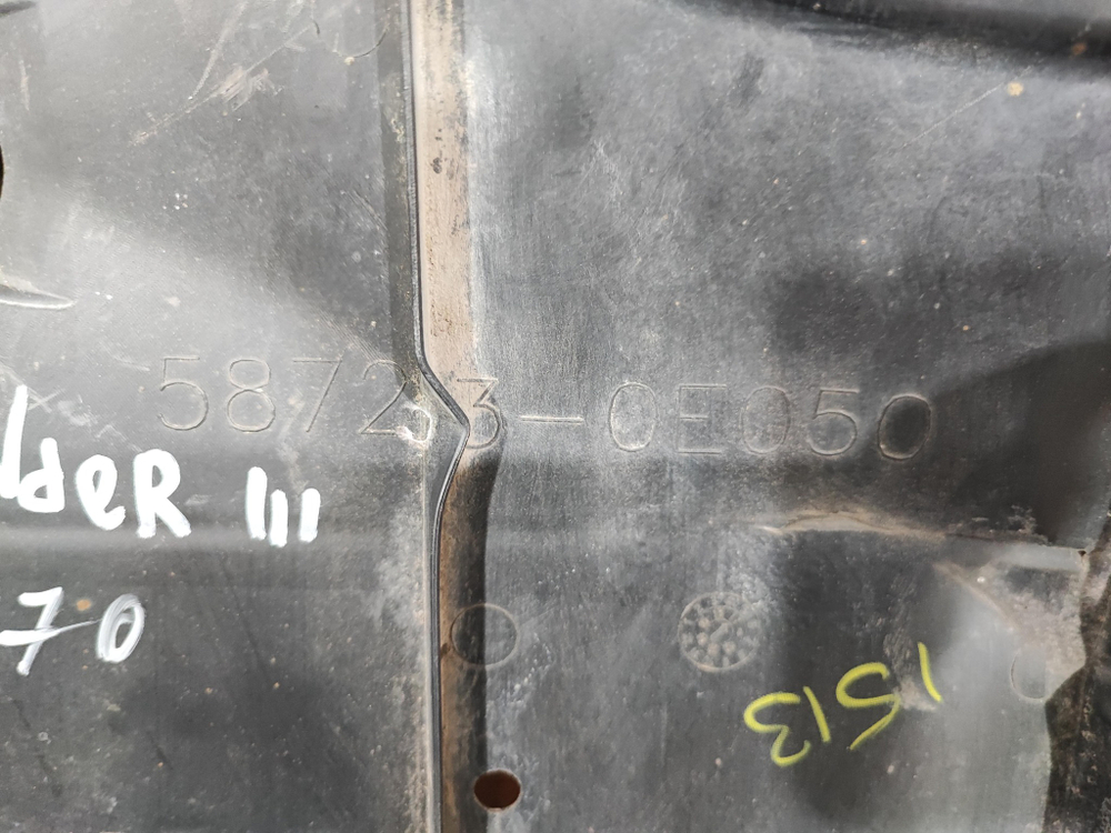 Пыльник заднего бампера Toyota Highlander 3 13-19 Б/У Оригинал 587230E050