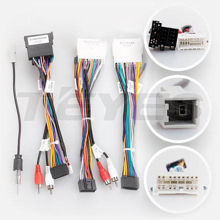 Комплект рамки с разъёмами 9" Hyundai Accent 2000-2011 ТАГАЗ одна кнопка (F1) - Car-Smart 3010