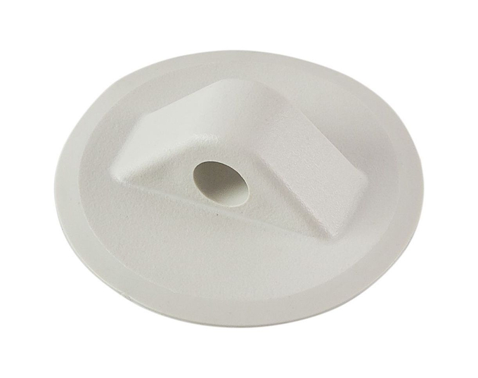 Крепление леера круглое, белое