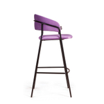 Стул барный Kelly, велюр Holland 36