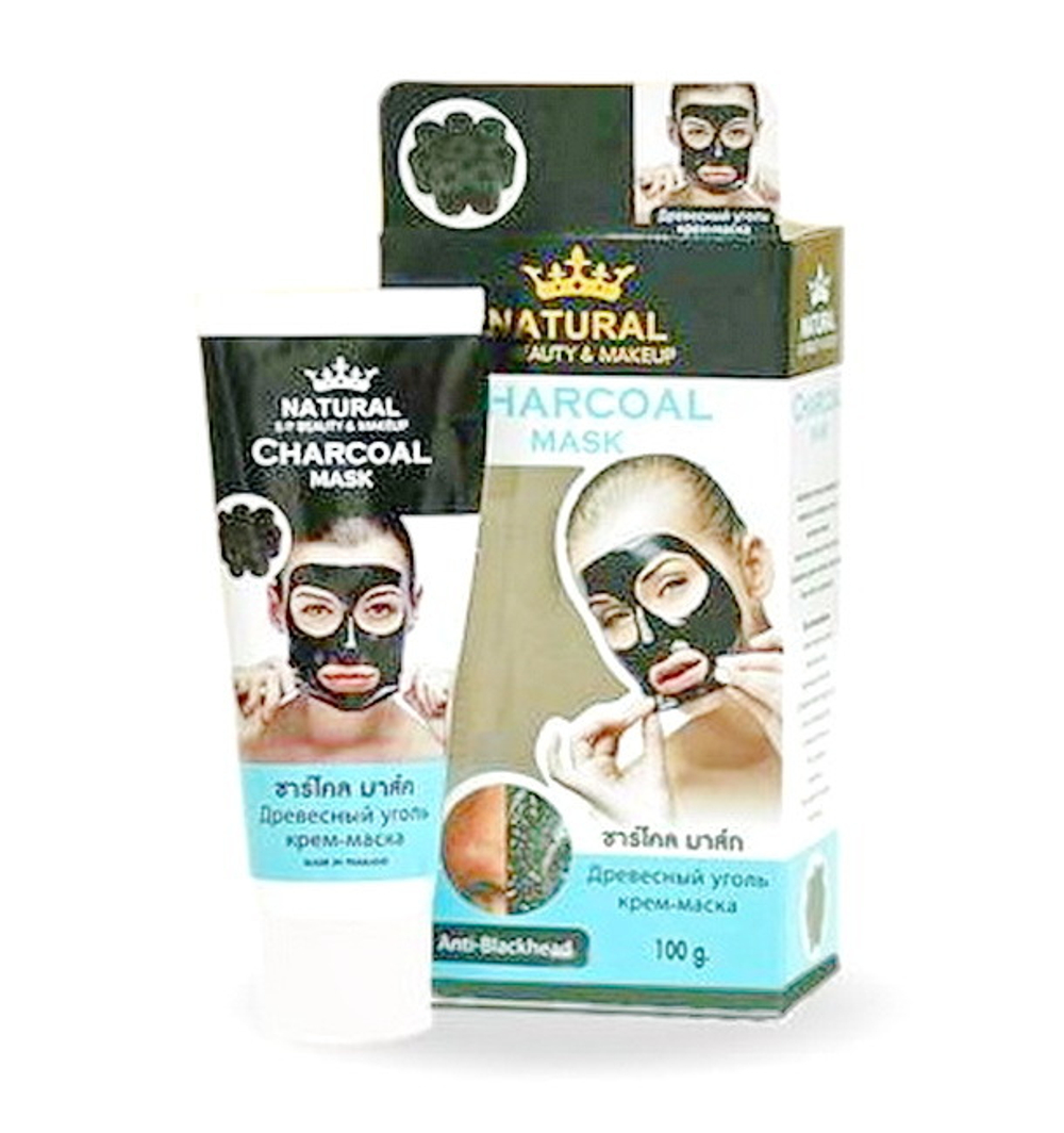 Маска-пленка с древесным углем Natural Charcoal Mask, 100гр