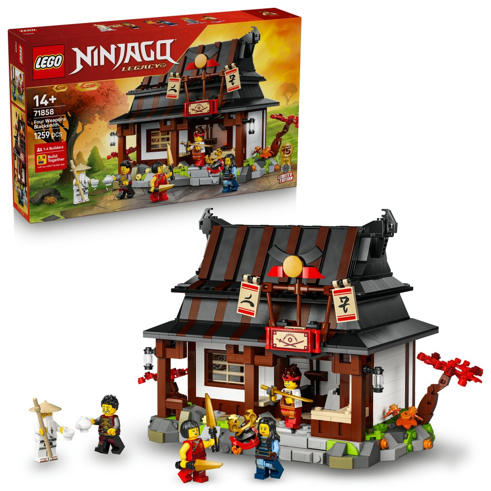 Конструктор LEGO Ninjago 71858 Кузница четырёх оружий 15-летие — фото 1
