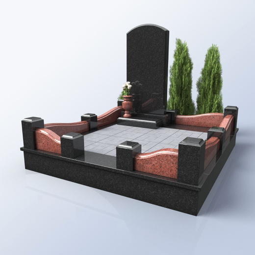 Гранитный комплекс с художественной резкой.