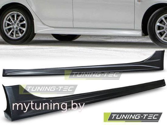 Накладки на пороги EVO STYLE для Mitsubishi Lancer 10