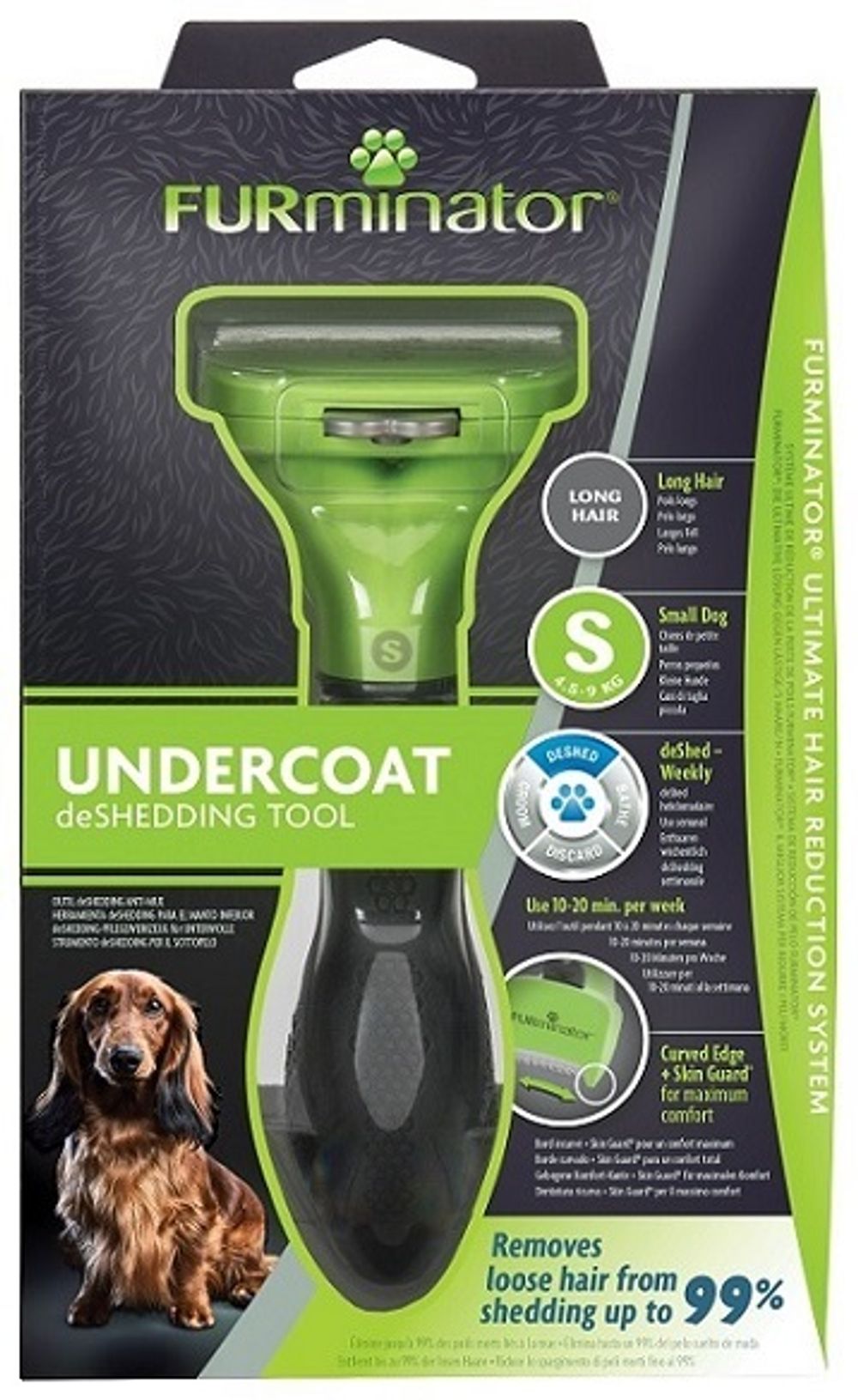 Фурминатор для собак мелких длинношерстных пород, FURminator Dog Undercoat S Long Hair 12 YA Фурминатор для собак мелких длинношерстных пород, FURminator Dog Undercoat S Long Hair 12 YA