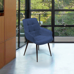 Стул Capri  поворотный 360 градусов, бархат синий 29 / опора конус