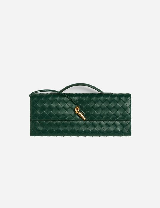 Клатч Bottega Veneta Andiamo Emerald green
