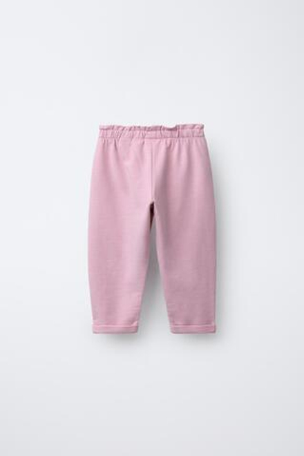 ZARA БРЮКИ BAGGY, РОЗОВЫЙ