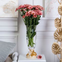 Ваза для цветов Лайм Дженоа с чашей Аура Айвори