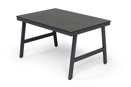 "Рио" стол из HPL 130х90см, цвет столешницы "серый гранит"