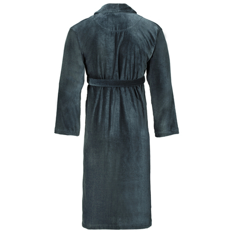 Халат махрово-велюровый Vossen Feeling 740 flanell серый
