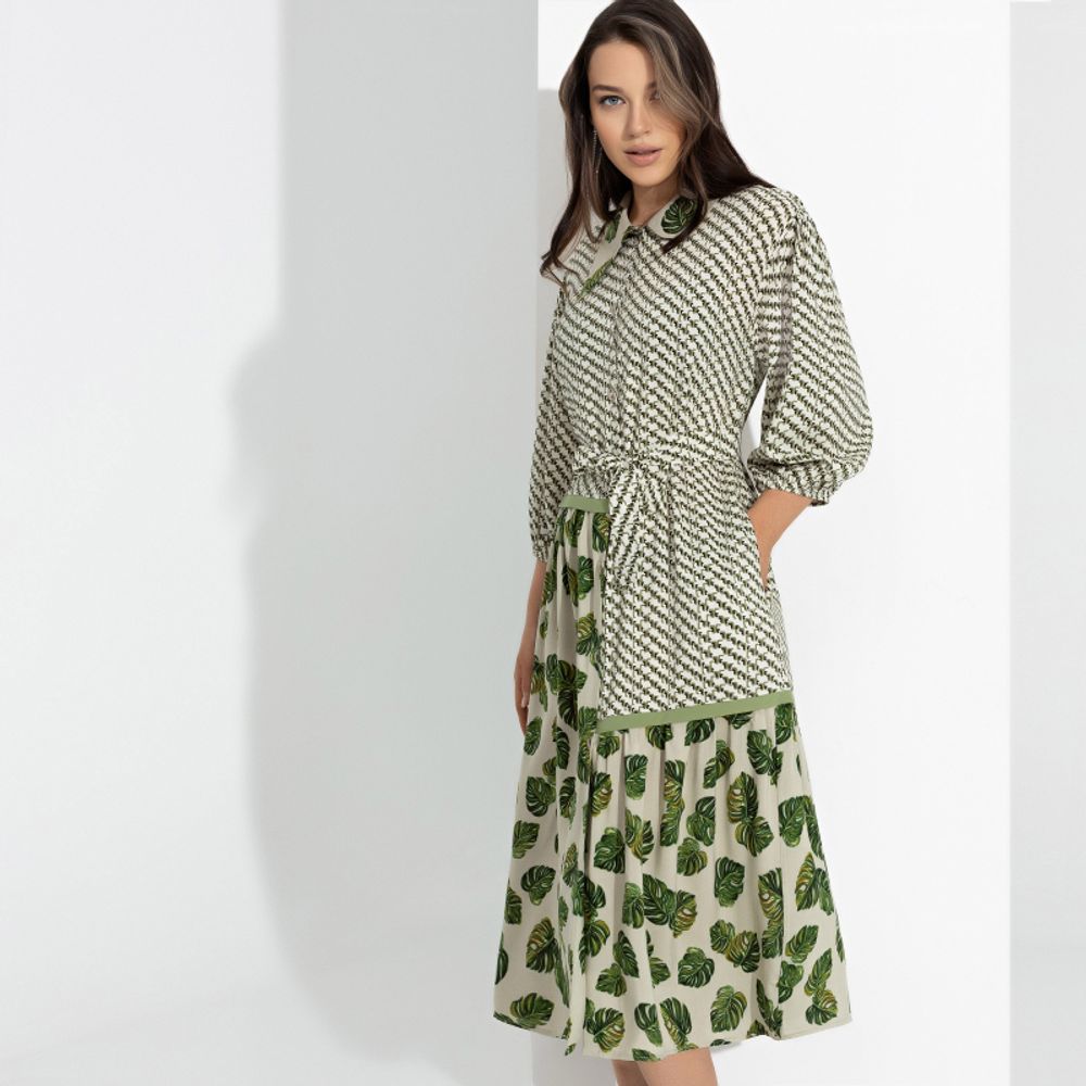 Платье-рубашка Взлет фантазии (с поясом) Charutti (Акция)