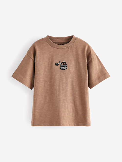 Футболка для мальчика Next E63-186, 4 шт., Черный, Бежевый, Голубой