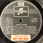 Edith Piaf ‎– I Regret Nothing (Англия 1971г.) Promo