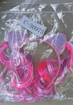 Ободок киска с волоасми, пакет с-30973