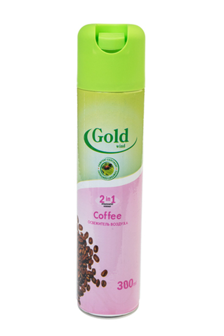 Освежитель Голд Винд с ароматом кофе баллон 300мл аэрозоль Сибиар Coffee 02.04.354.06 02.04.354.06