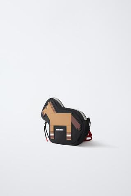 ZARA СУМКА MINECRAFT © MOJANG AB. ™, КОРИЧНЕВЫЙ