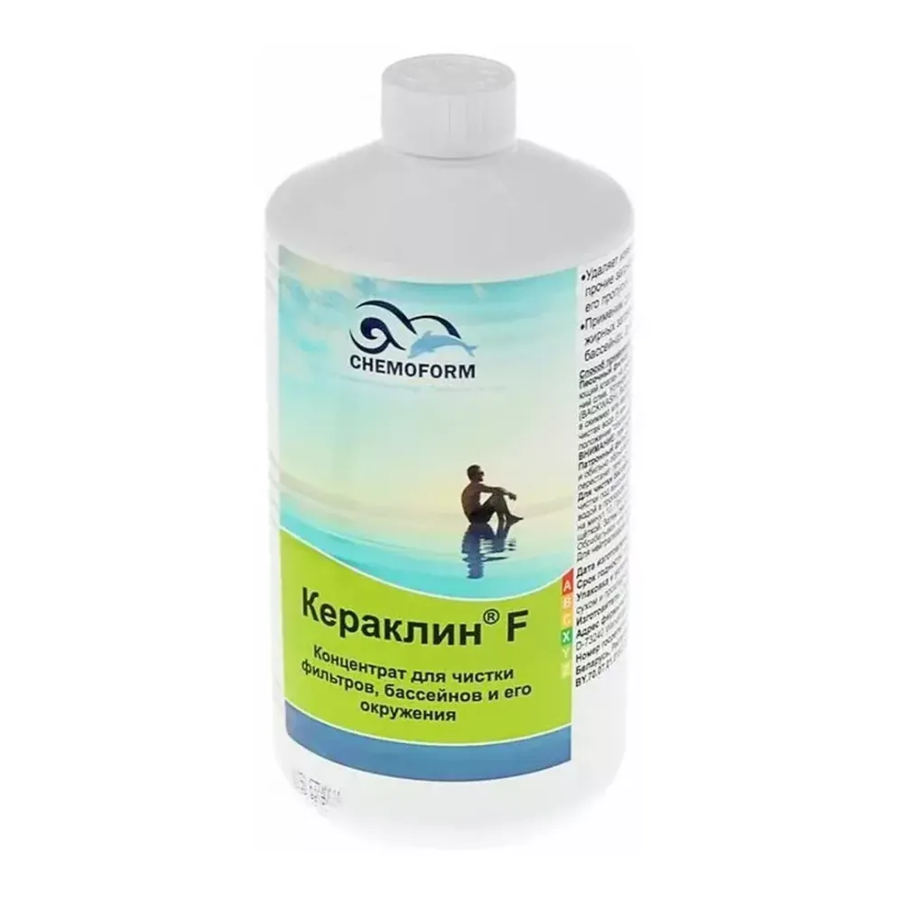Кераклин F - флакон 1л - Средство для чистки фильтра бассейна жидкое - 1015001 - Chemoform, Германия