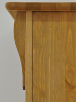 Шкаф навесной Сюзанна, деревянный, бейц