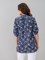 Блузка БЛ-131/джинса-цепочкабуквы