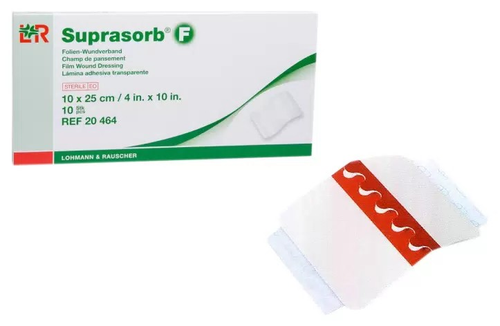 Suprasorb F стерильная прозрачная плёнка для перевязки ран 10×25 см 1 шт