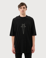 RICK OWENS DRKSHDW ФУТБОЛКА ЧЕРНАЯ LIDO JUMBO