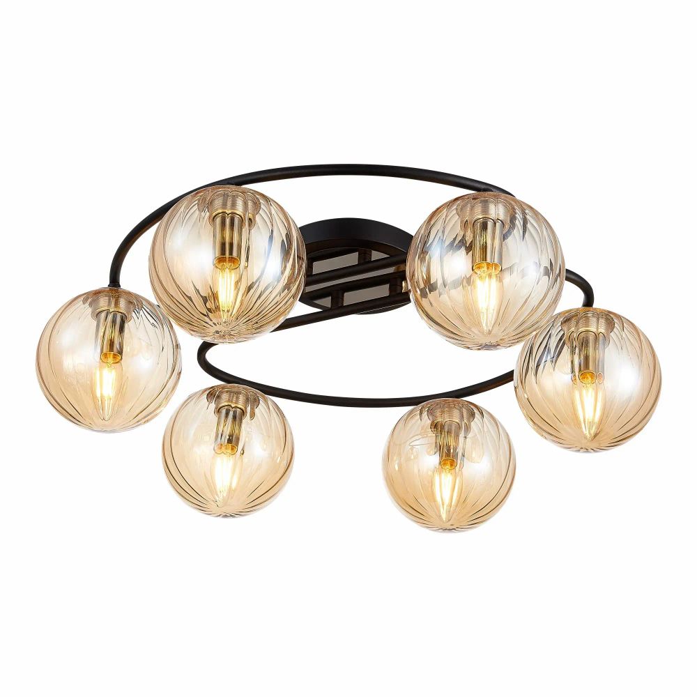 Citilux Эрни CL122165 Люстра потолочная Чёрная