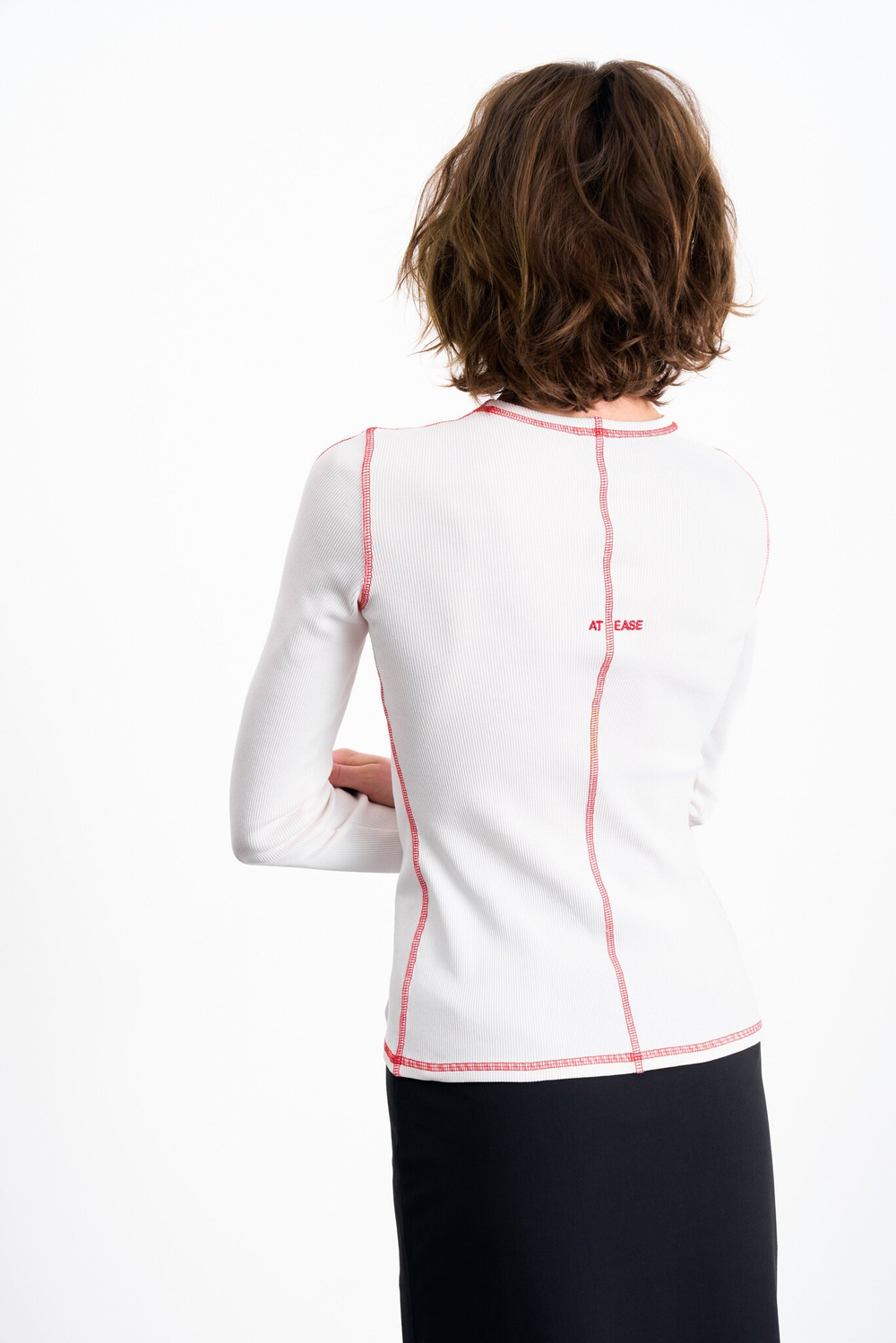 Лонгслив Slim t-shirt белый