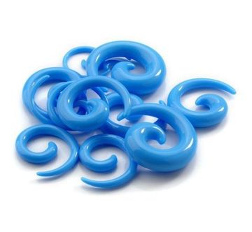 Растяжка акриловая спираль (голубая)