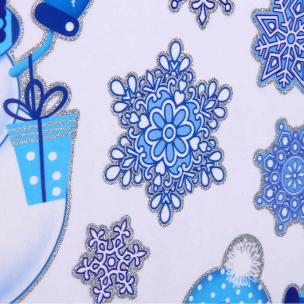 Наклейка на стекло «Волшебная зима» 41*19 см, микс