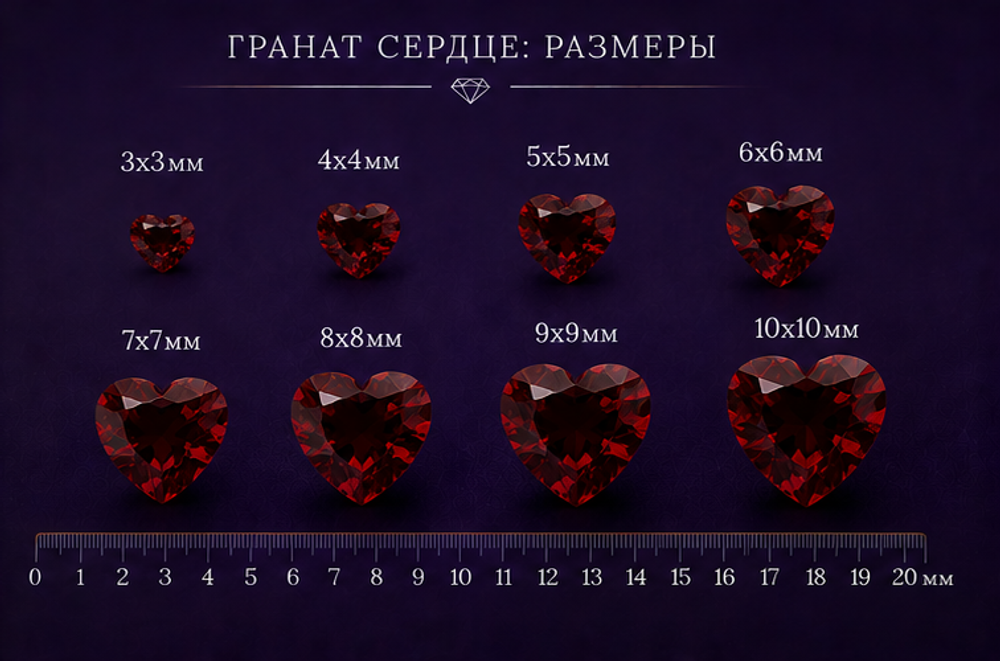 Гранат Сердце