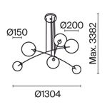 Подвесной светильник Maytoni MOD172PL-06B