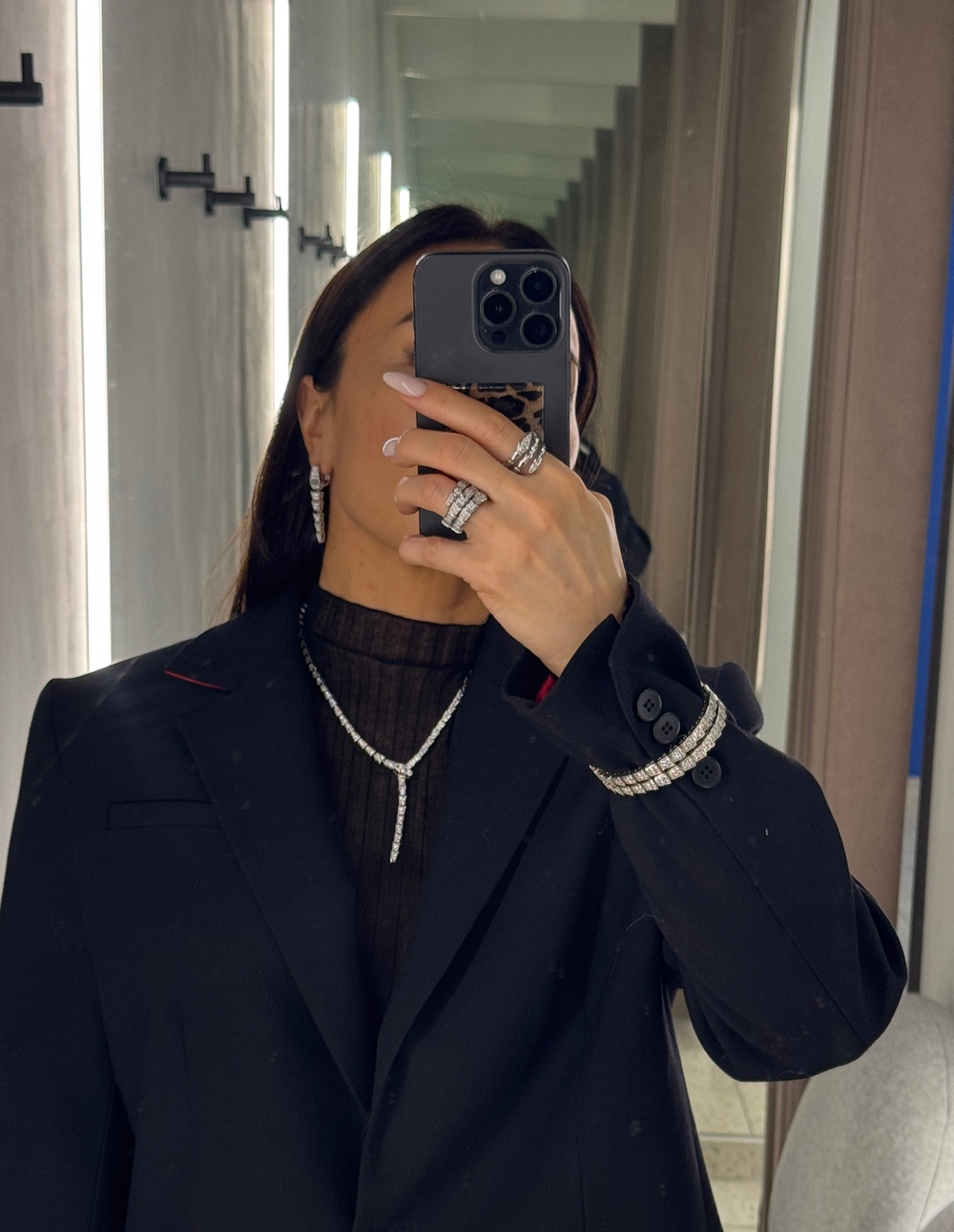 Серьги змейки silver